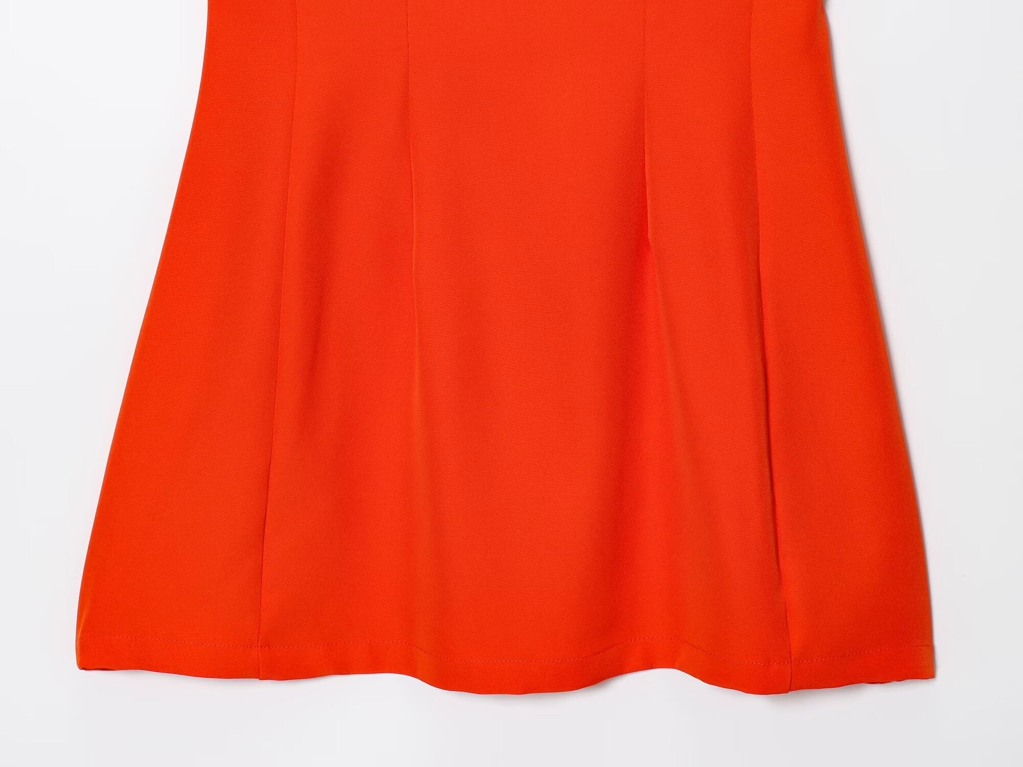 Women's O Neck fluffy sleeveless mini dress