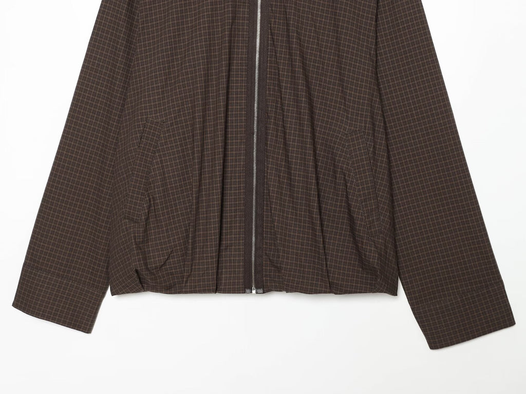 Women's loose plaid pilot jacket Coat