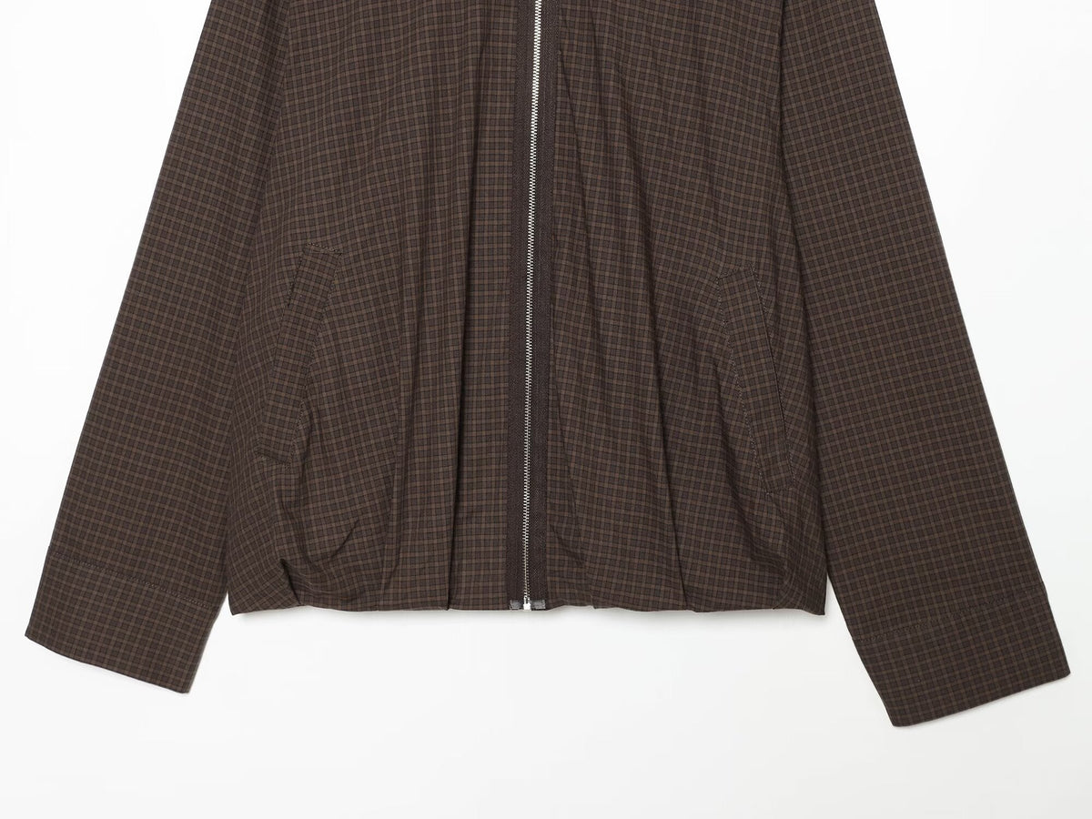 Women's loose plaid pilot jacket Coat