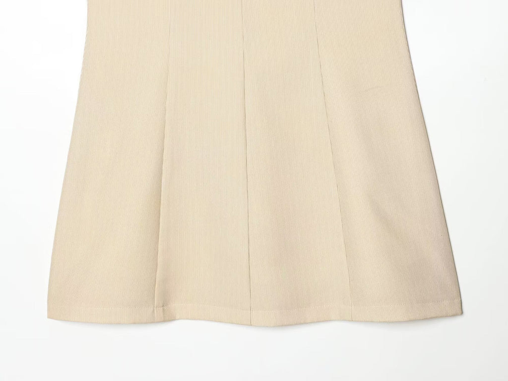 Women's striped V-neck mini dress