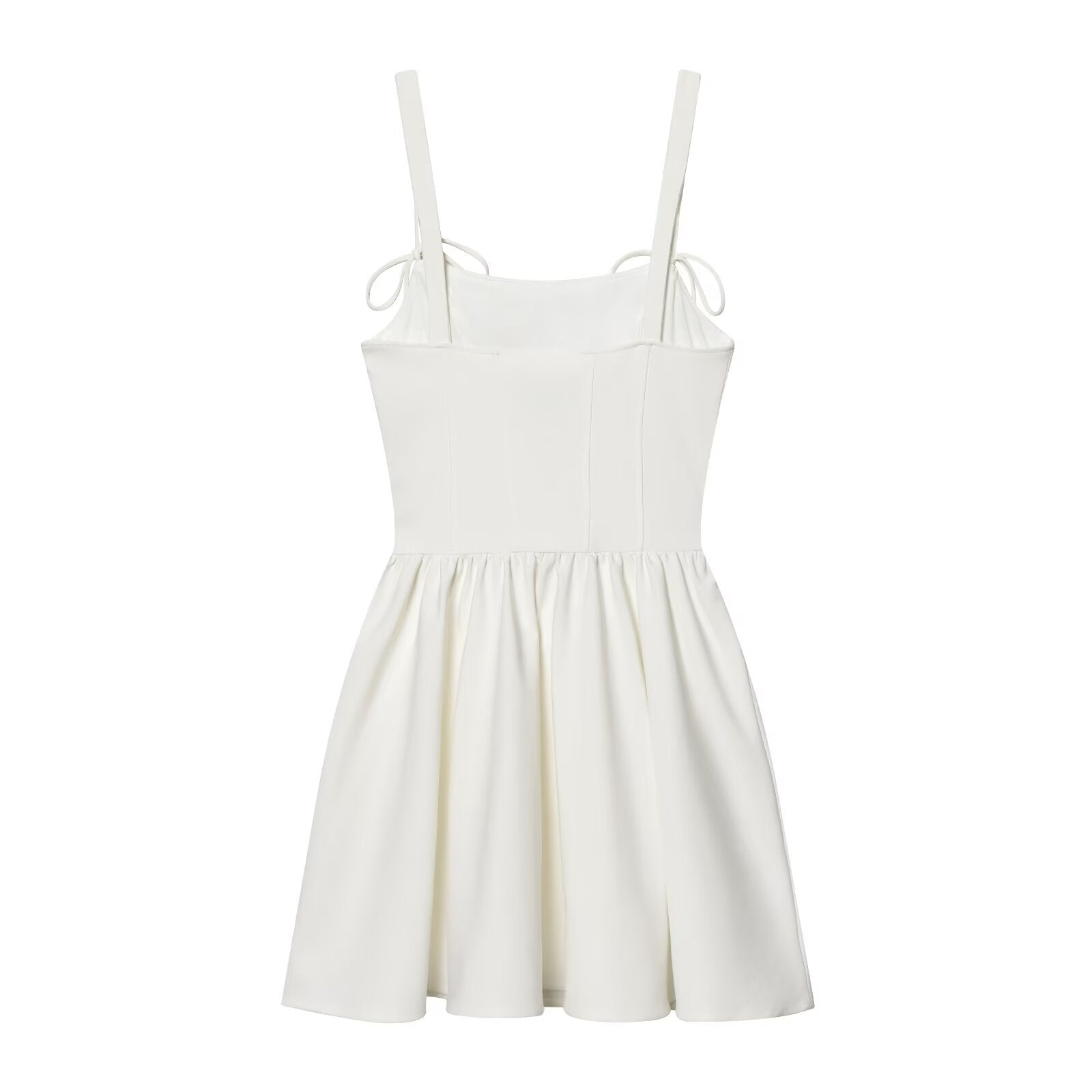 Women's tight corset style fluffy dress