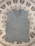 Women's embroidered V-neck vest knitted vest top