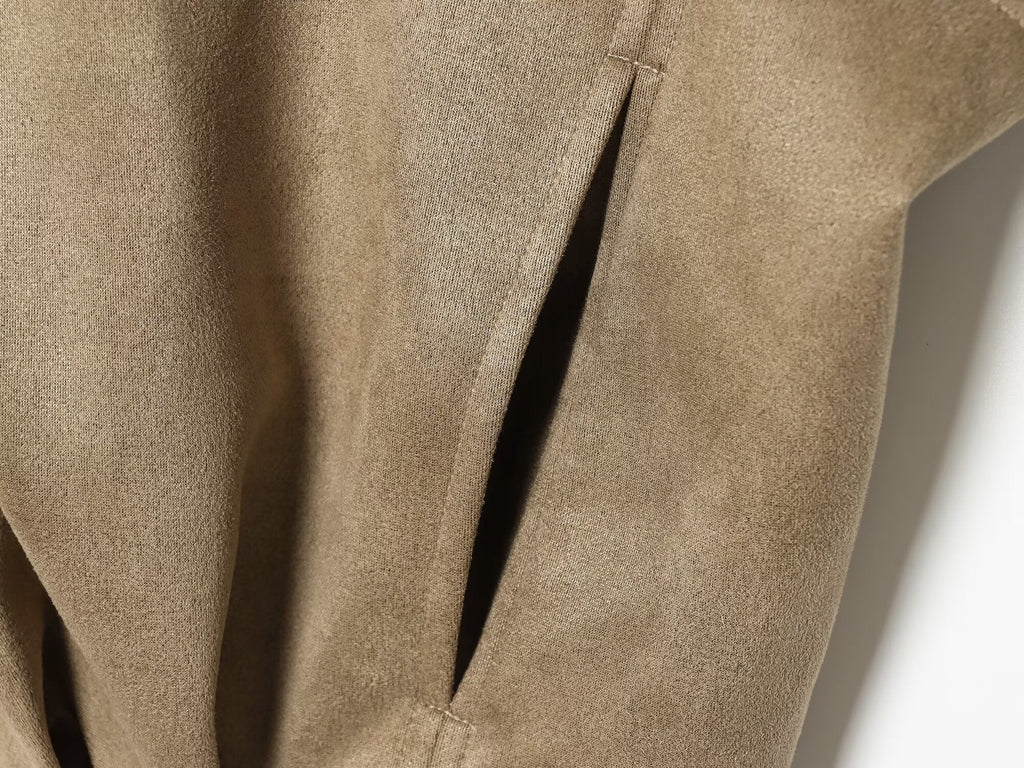 Women's casual suede textured jacket Coat