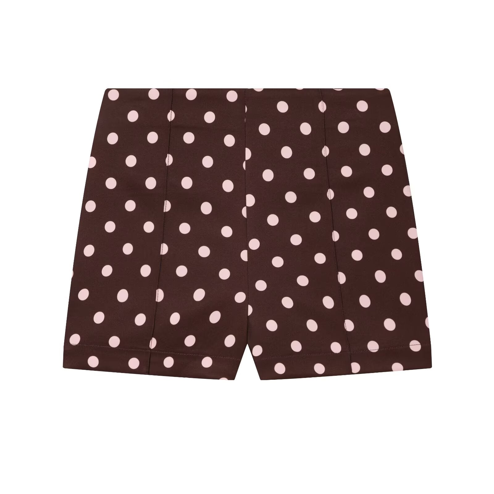 Women's high waisted casual polka dot shorts