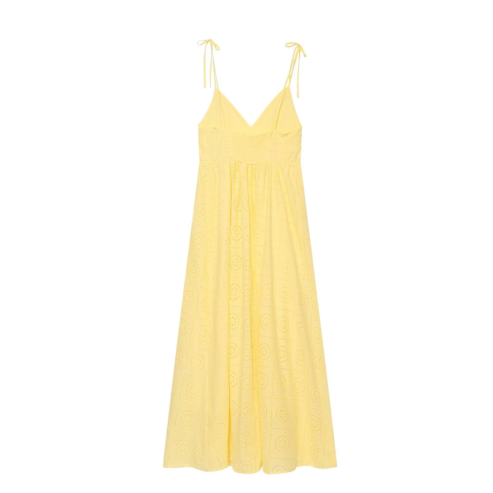 Women's hollowed out embroidered MIDI dress