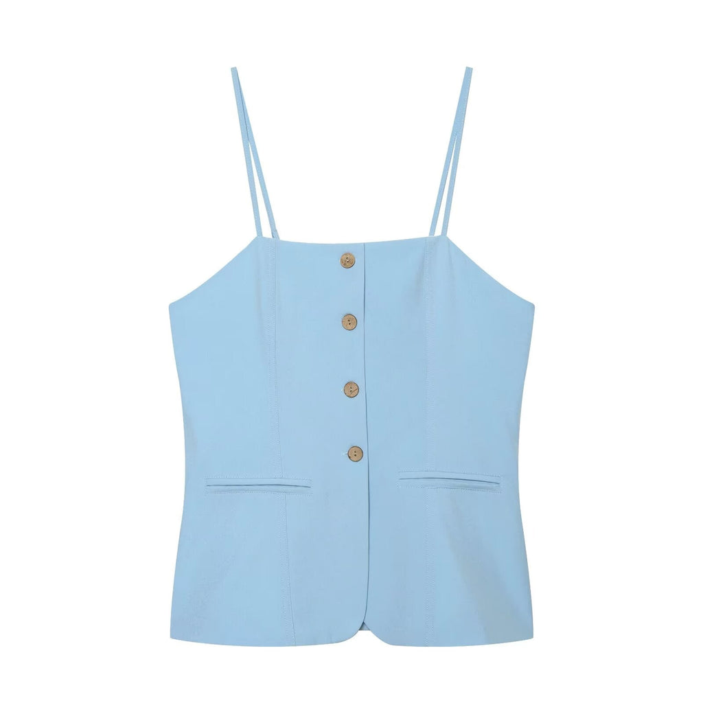 suit Women's 2 pieces strapless suspender top+Pants