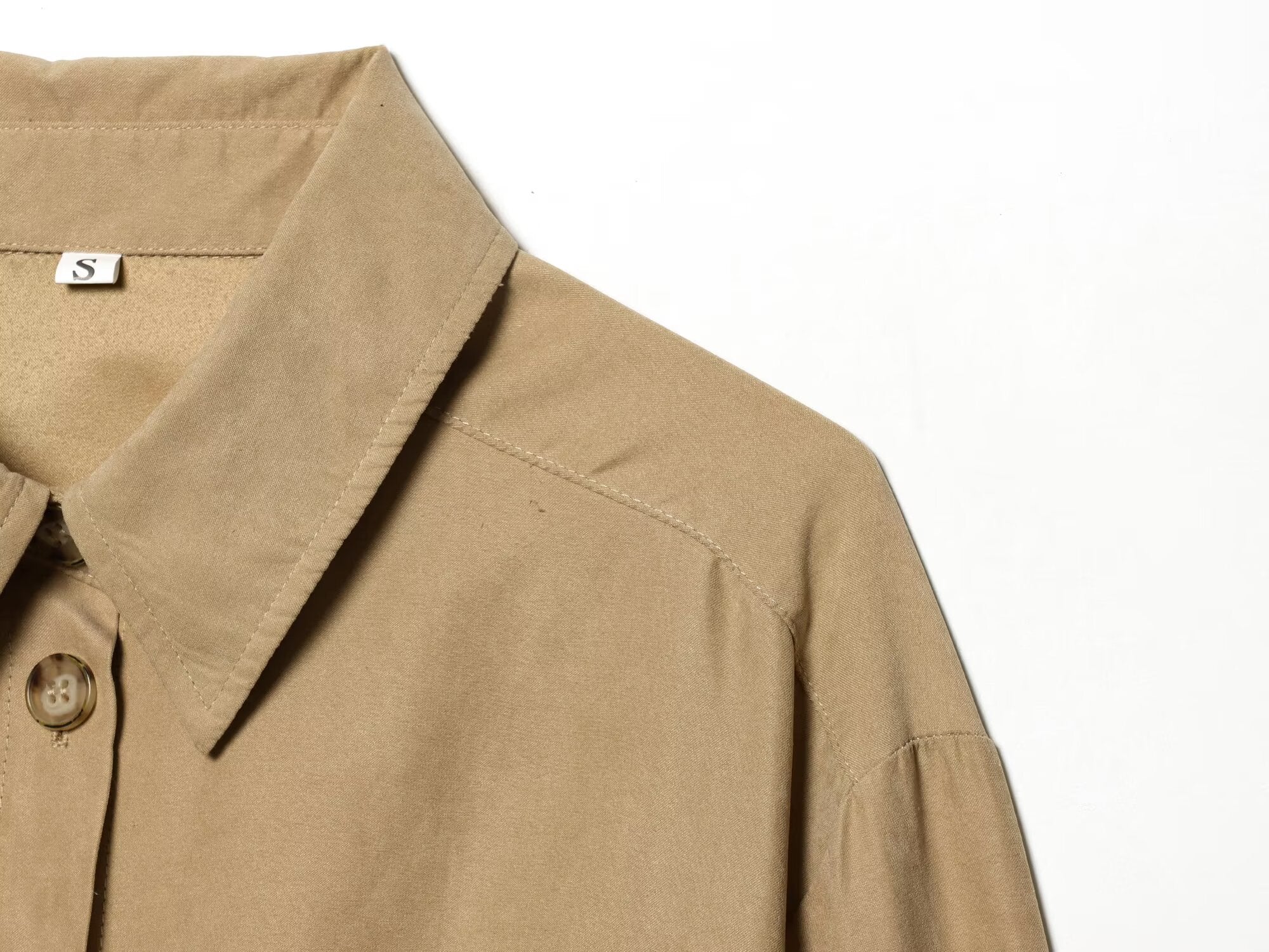 Women's soft texture slim lapel shirt