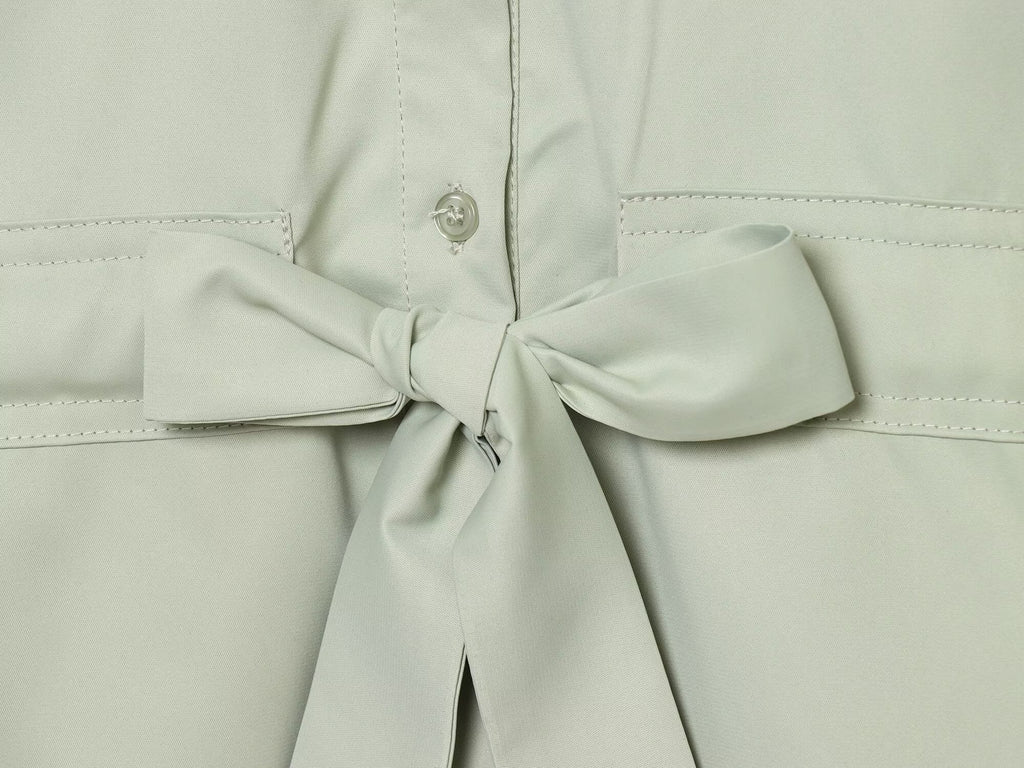 Women's With Belt shirt style jumpsuit