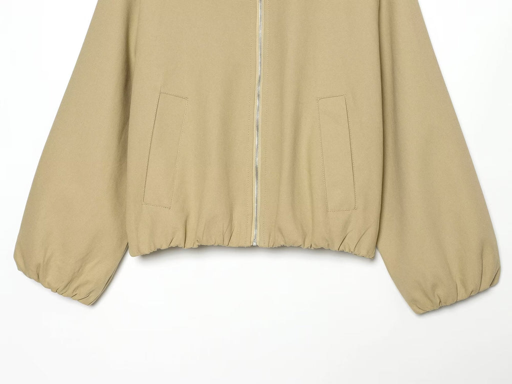 Women's patchwork lapel jacket Coat