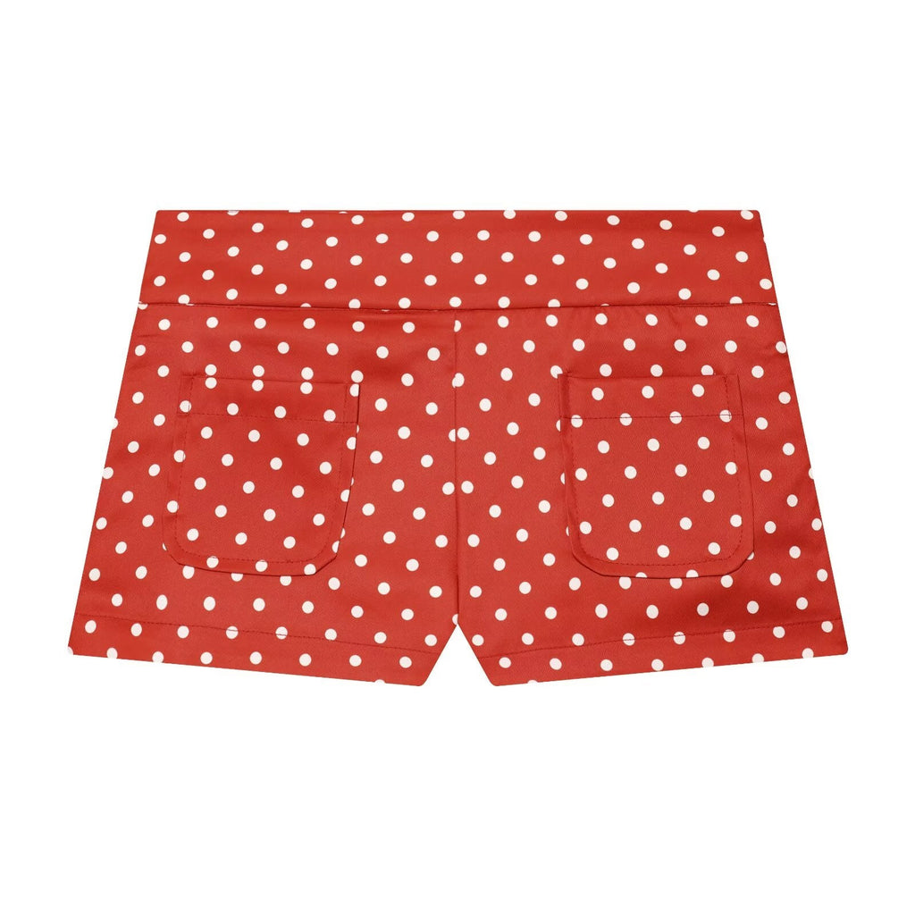 suit Women's 2 pieces polka dot bubble sleeve Coat+ Shorts