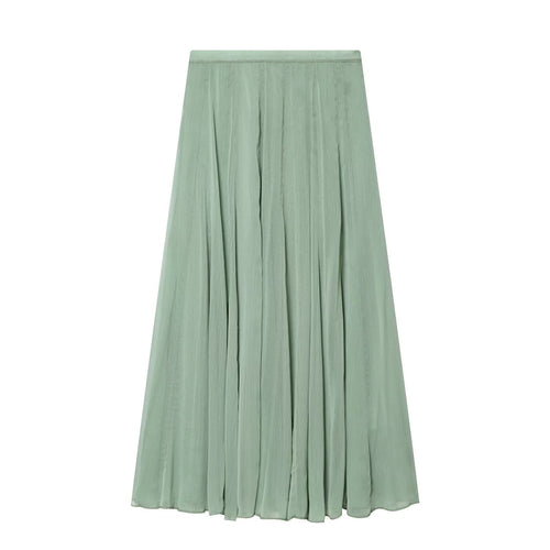 2026 Women's casual draped MIDI skirt