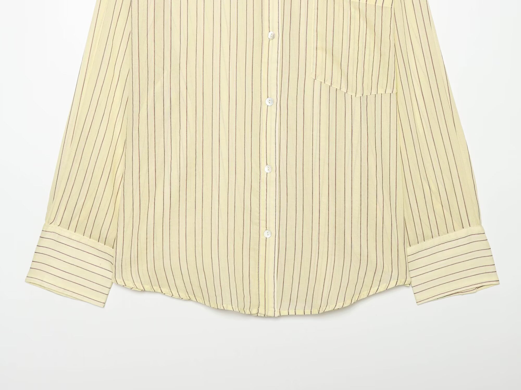 Women's loose chiffon striped shirt