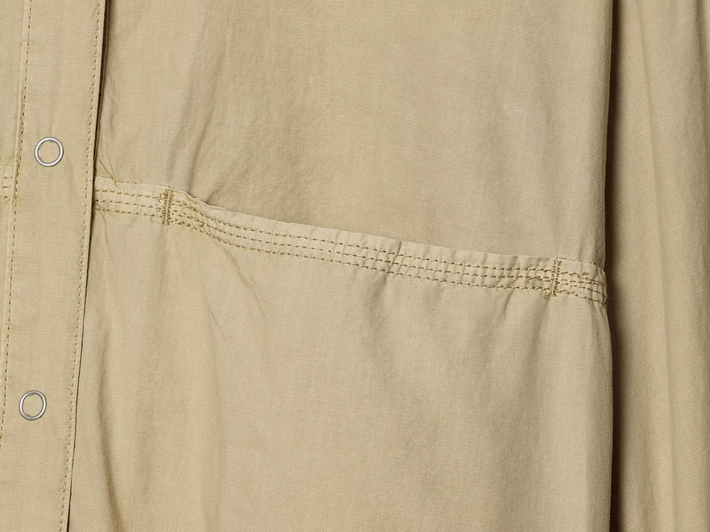 Women's washed effect poplin jacket Coat