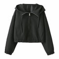 Women's casual short hooded jacket Coat