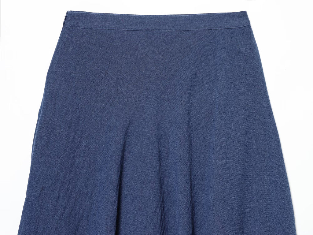 2026 Women's casual cape style draped MIDI skirt