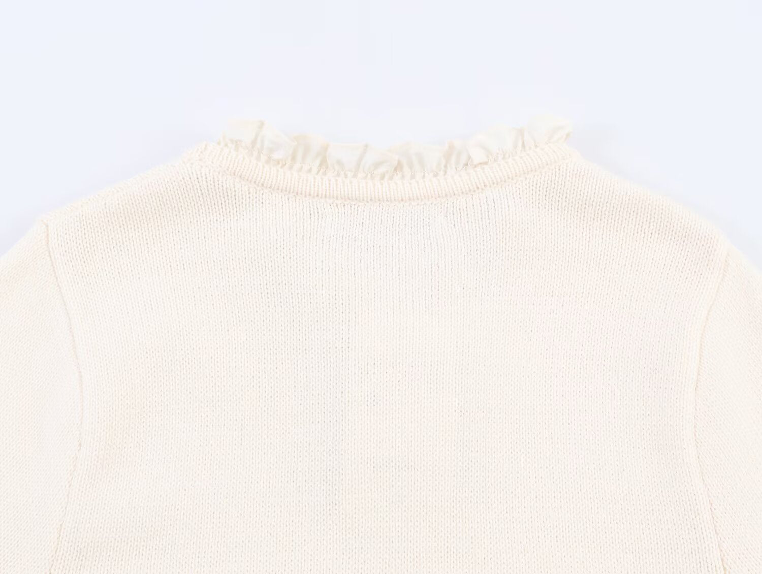 Women's O-Neck short sleeved patchwork knit shirt