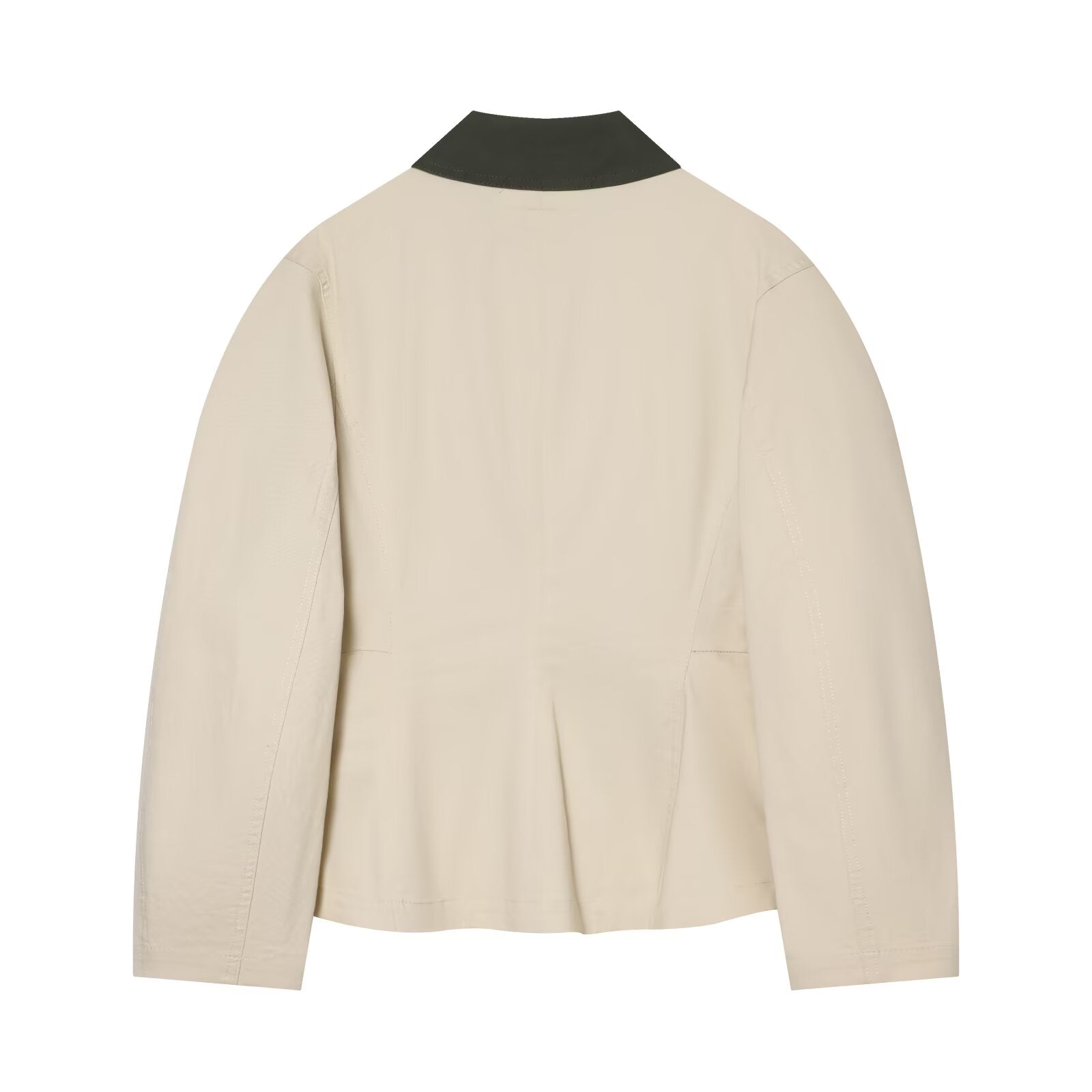 Women's contrasting collar Short skirt style hem jacket Coat