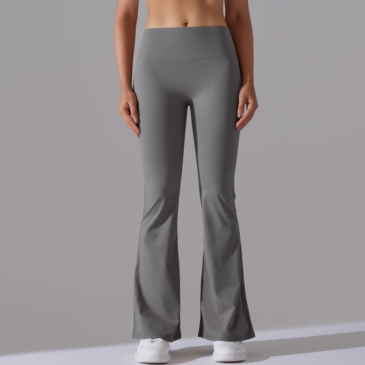 Women's New Double-sided Sanding High Waist Sports Wide-leg Pants Running Fitness Yoga Flared Pants