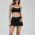 Women's new fake two-piece underwear outdoor running skirt