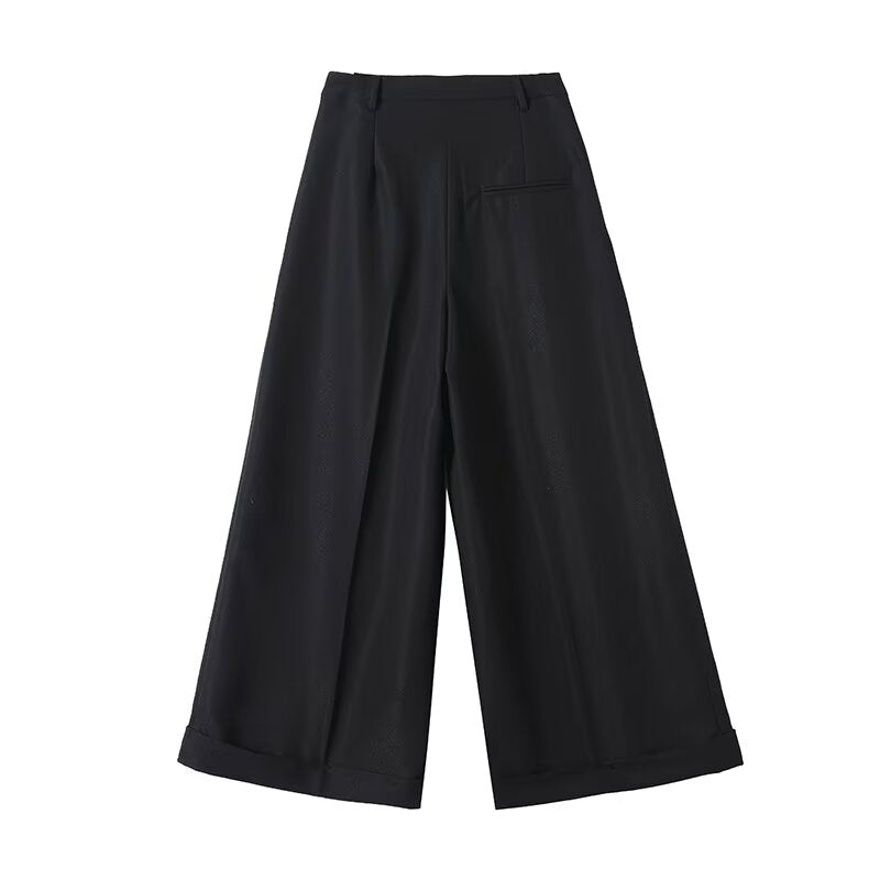 Women's loose casual versatile wide leg pants