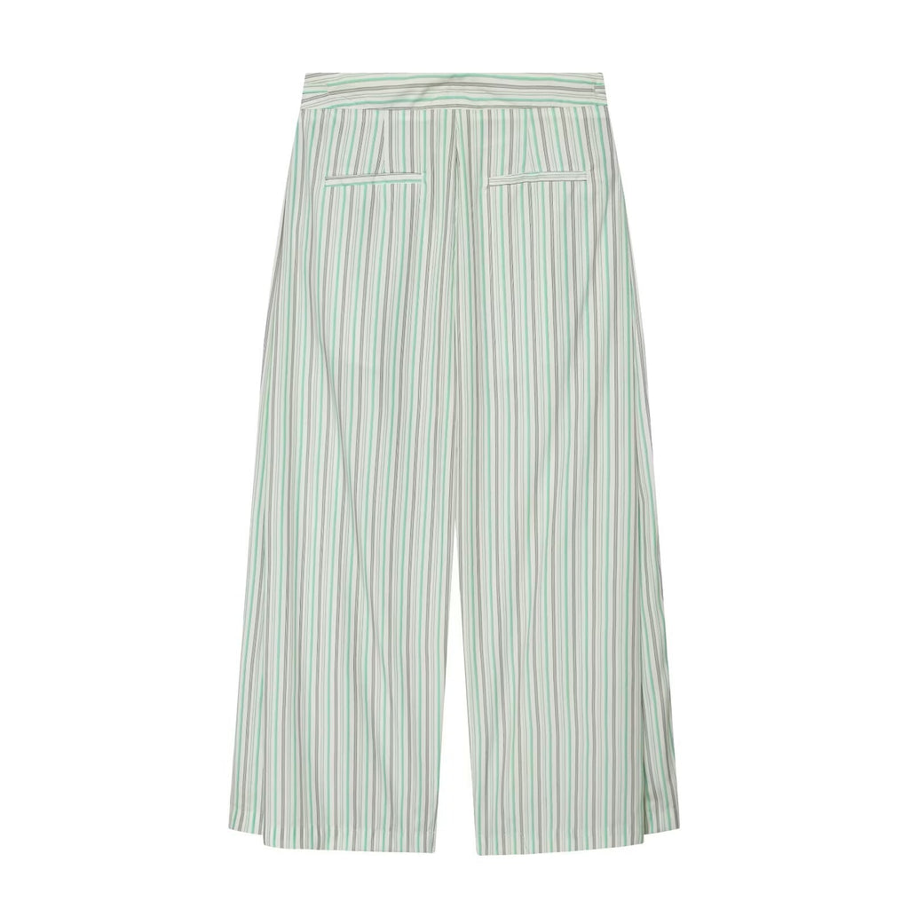 suit Women's 2 pieces casual sleepwear style striped shirt+Pants
