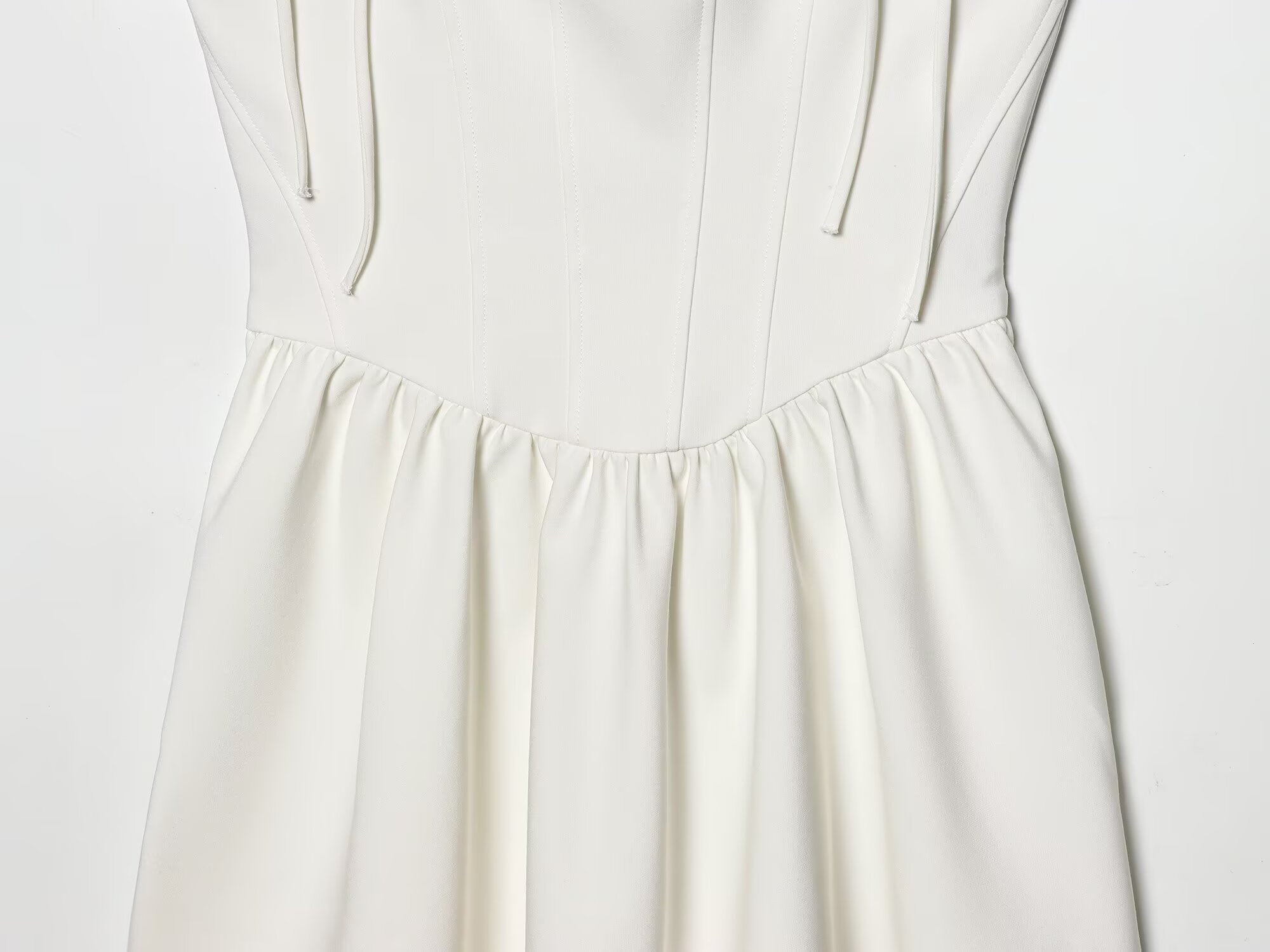 Women's tight corset style fluffy dress