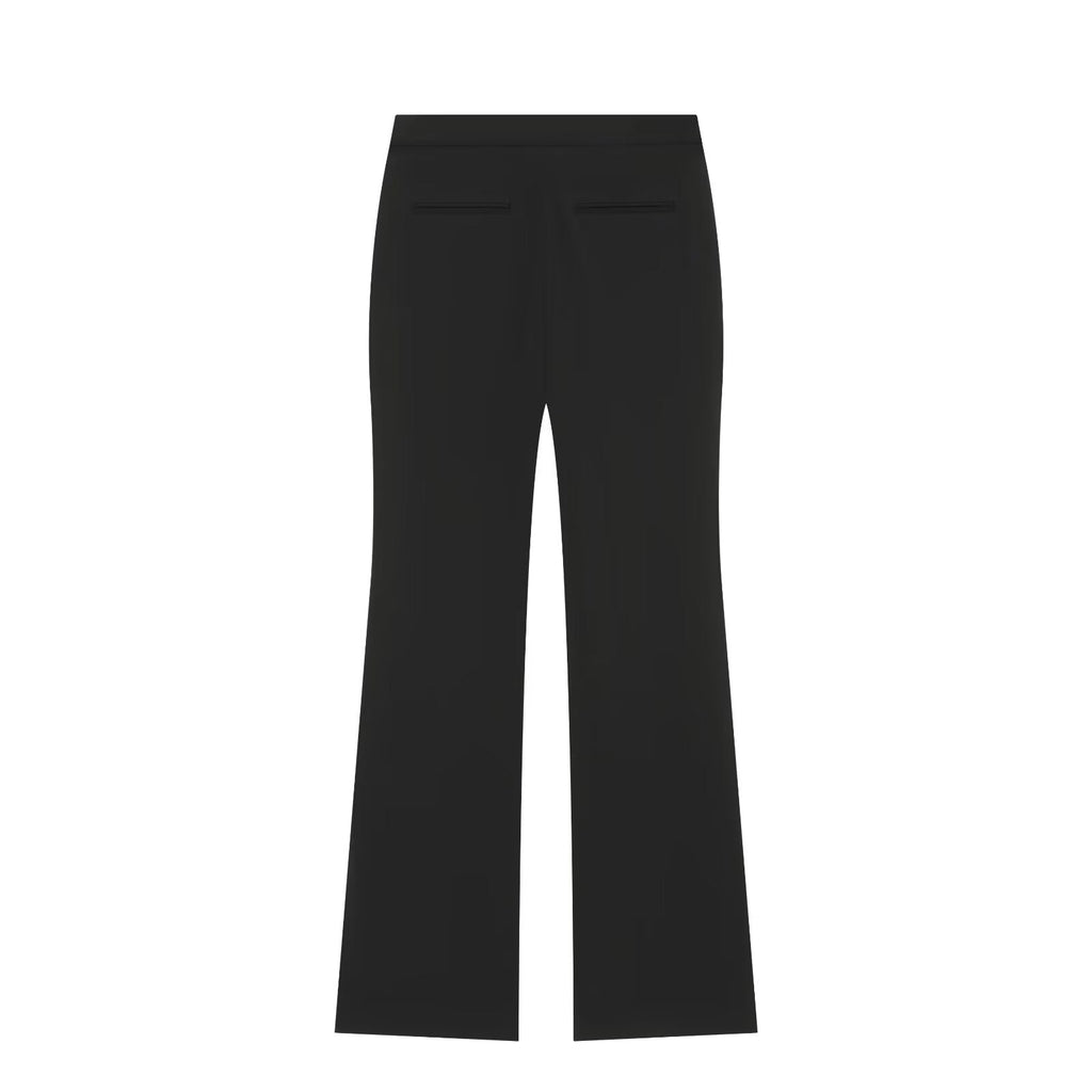 suit Women's 2 pieces short single breasted Blazer Coat+split flared pants
