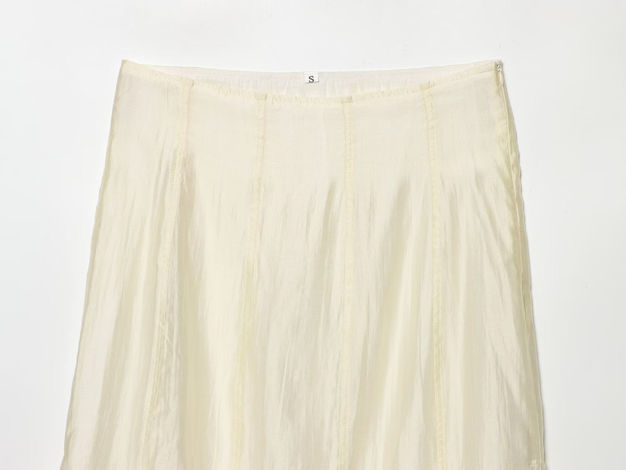 2026 Women's casual patchwork MIDI skirt