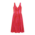 Women's rope knot decorative striped dress