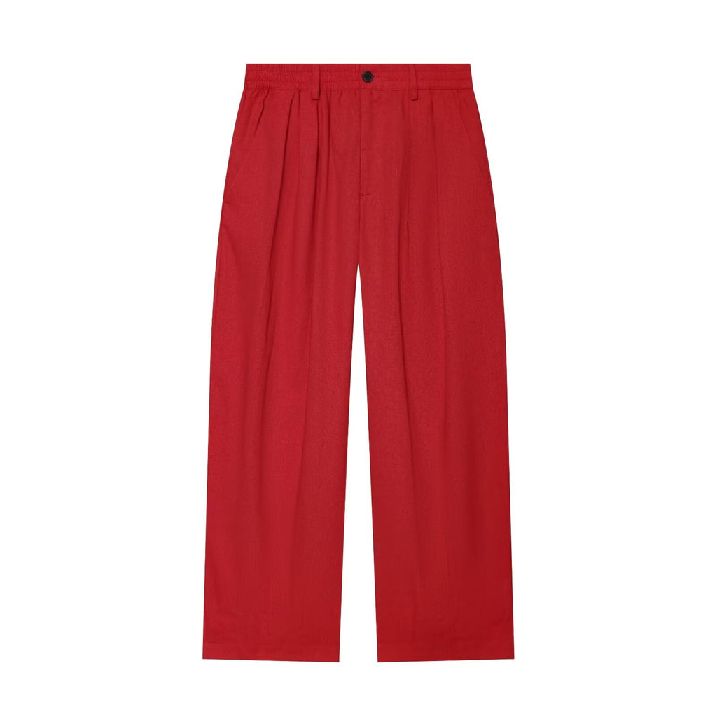 suit Women's 2 pieces casual linen blend shirt+Pants