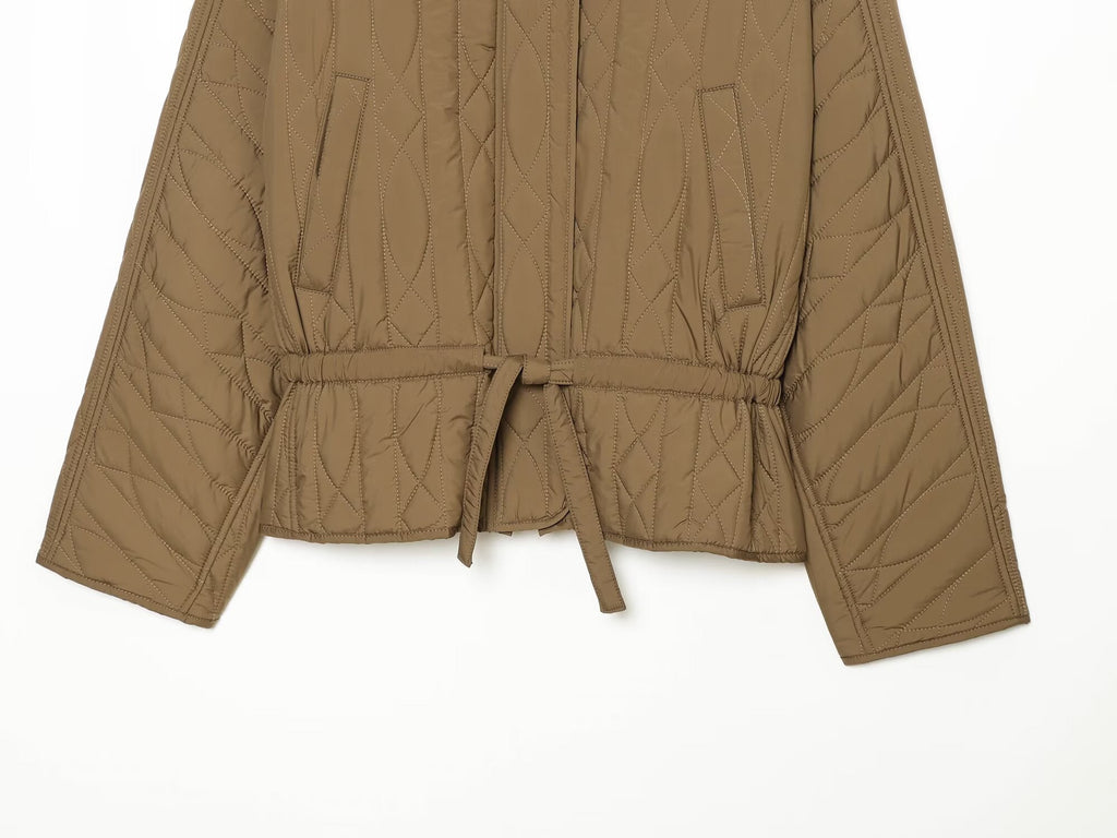 Women's standing collar cotton jacket Coat