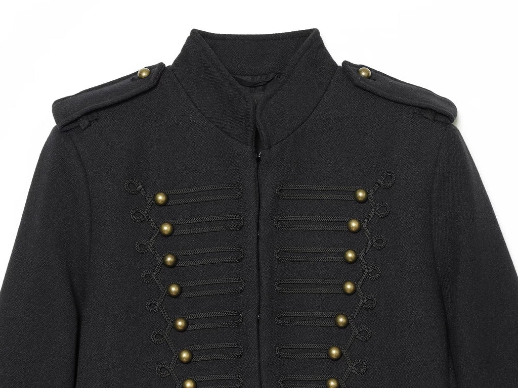 Women's Short rope knot buckle Jacket Coat
