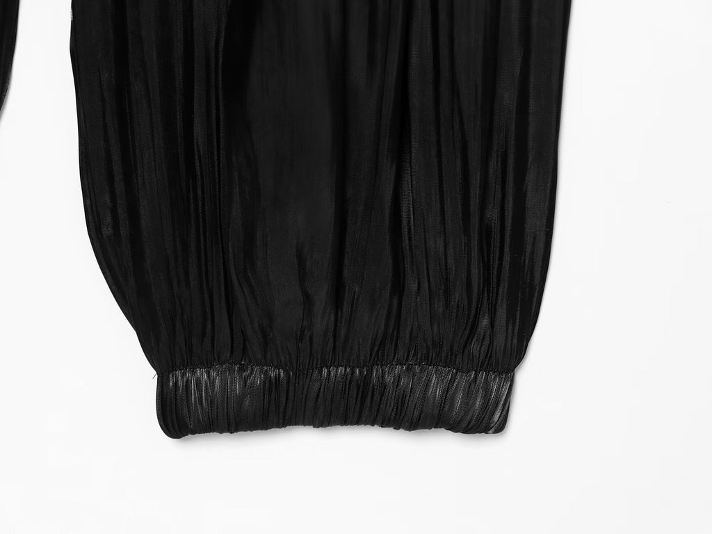 Women's comfortable pleated lantern pants
