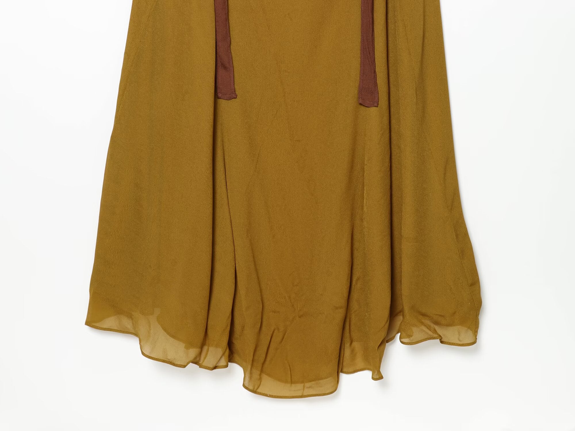 Women's pleated wide shoulder strap Midi dress
