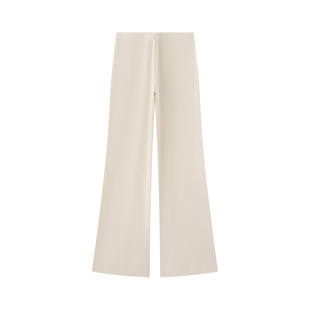 suit Women's 2 pieces backless design round neck top+Pants