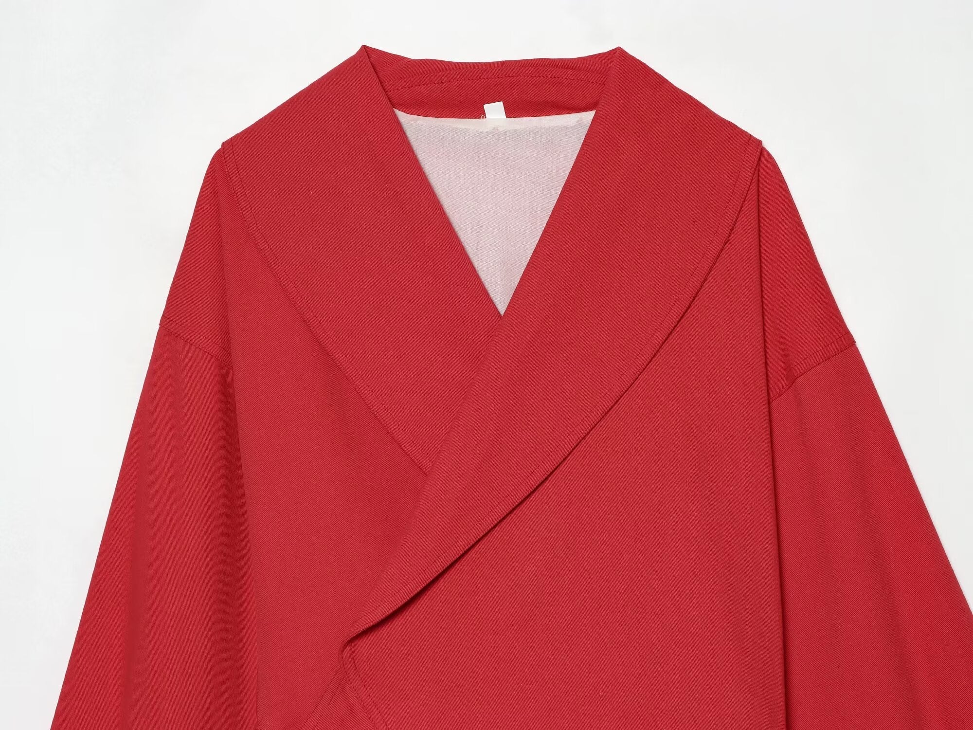 Women's buckle decorative short Coat