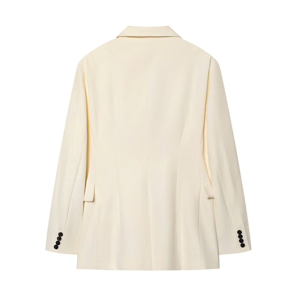 Women's slim versatile single breasted Blazer Coat