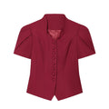 Women's new lace patchwork short sleeved Blazer top