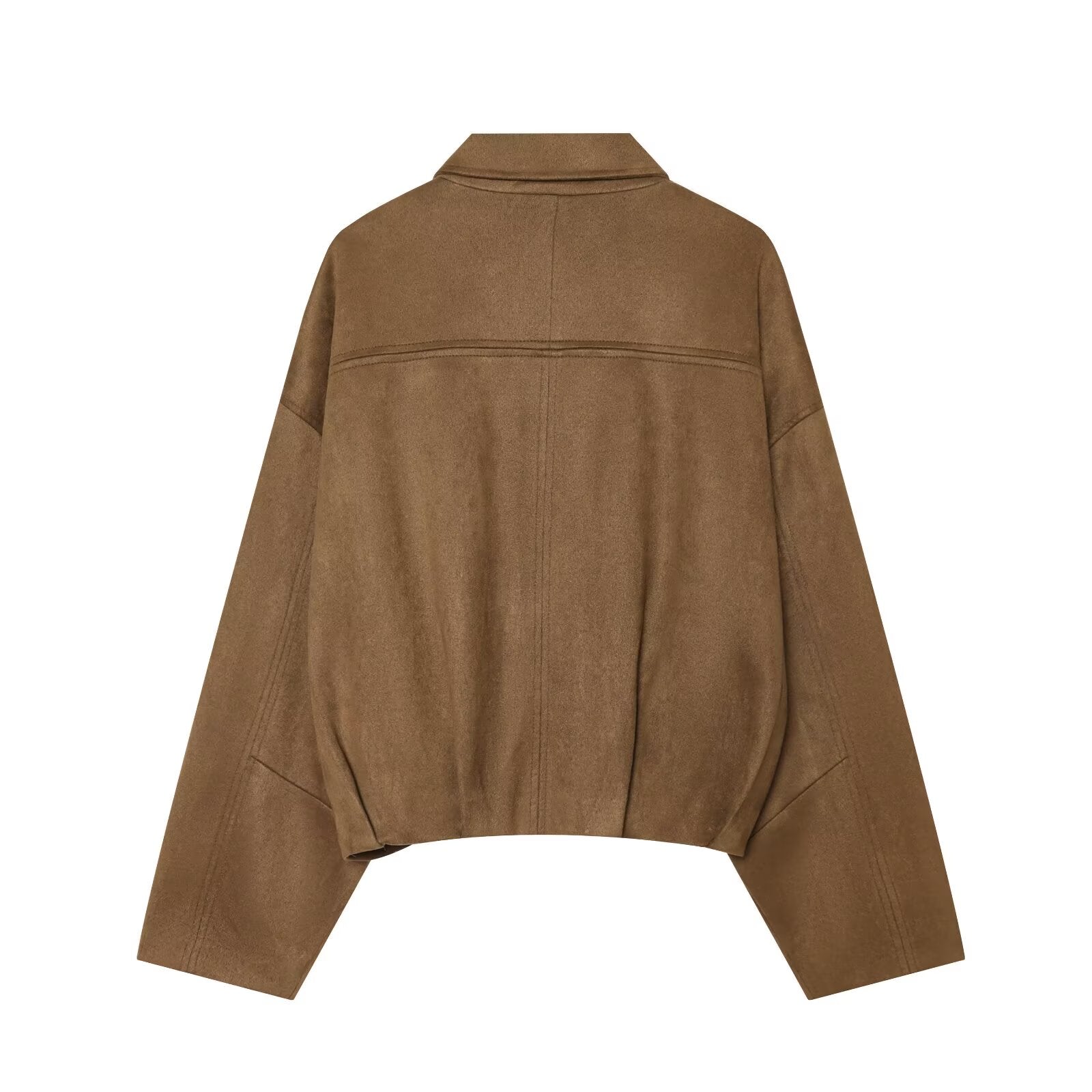 Women's casual suede textured jacket Coat