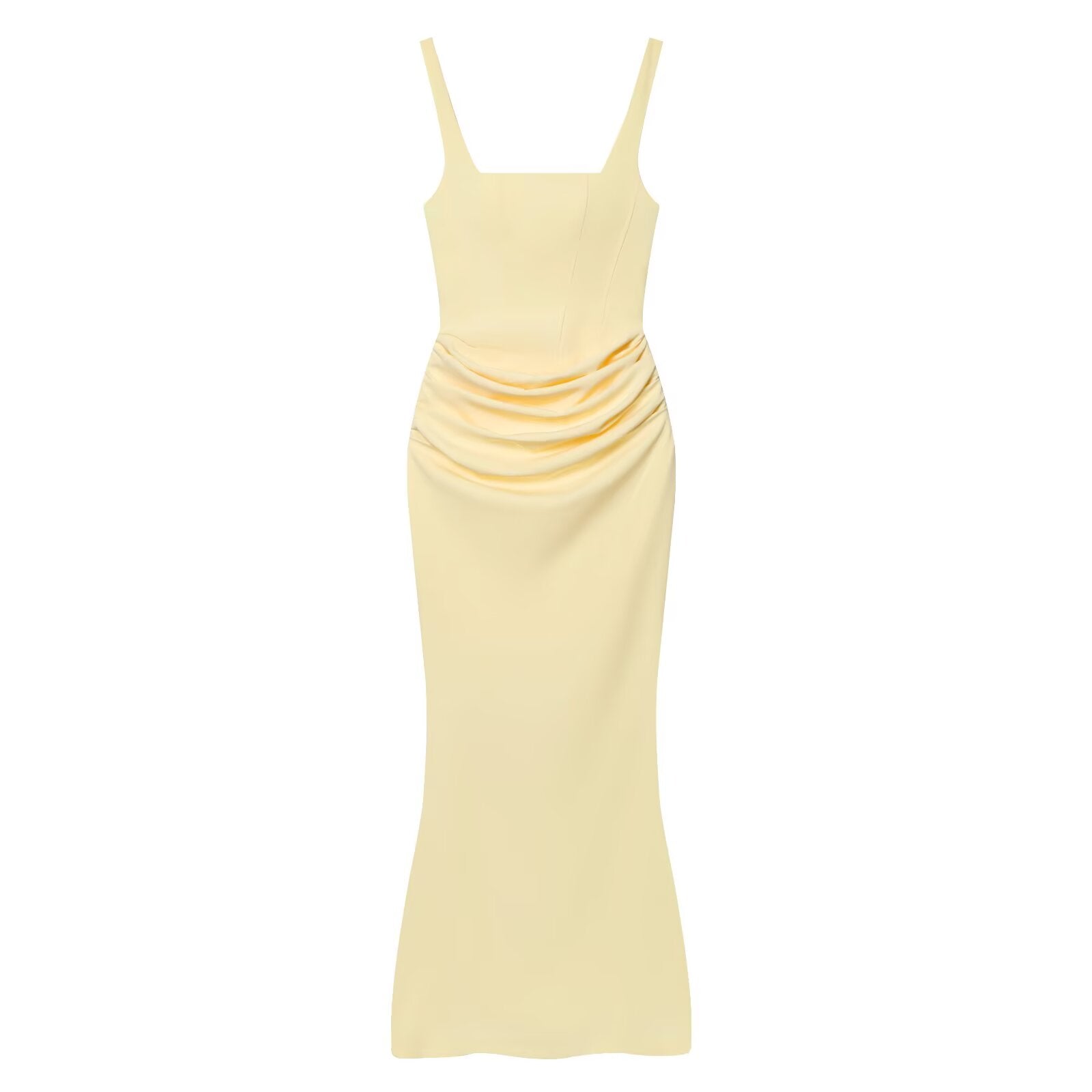 Women's backless suspender bodycon MIDI dress