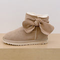 Women's New Joker Bow Decorated Short Snow Boots