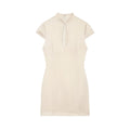 Women's satin textured Split mini dress