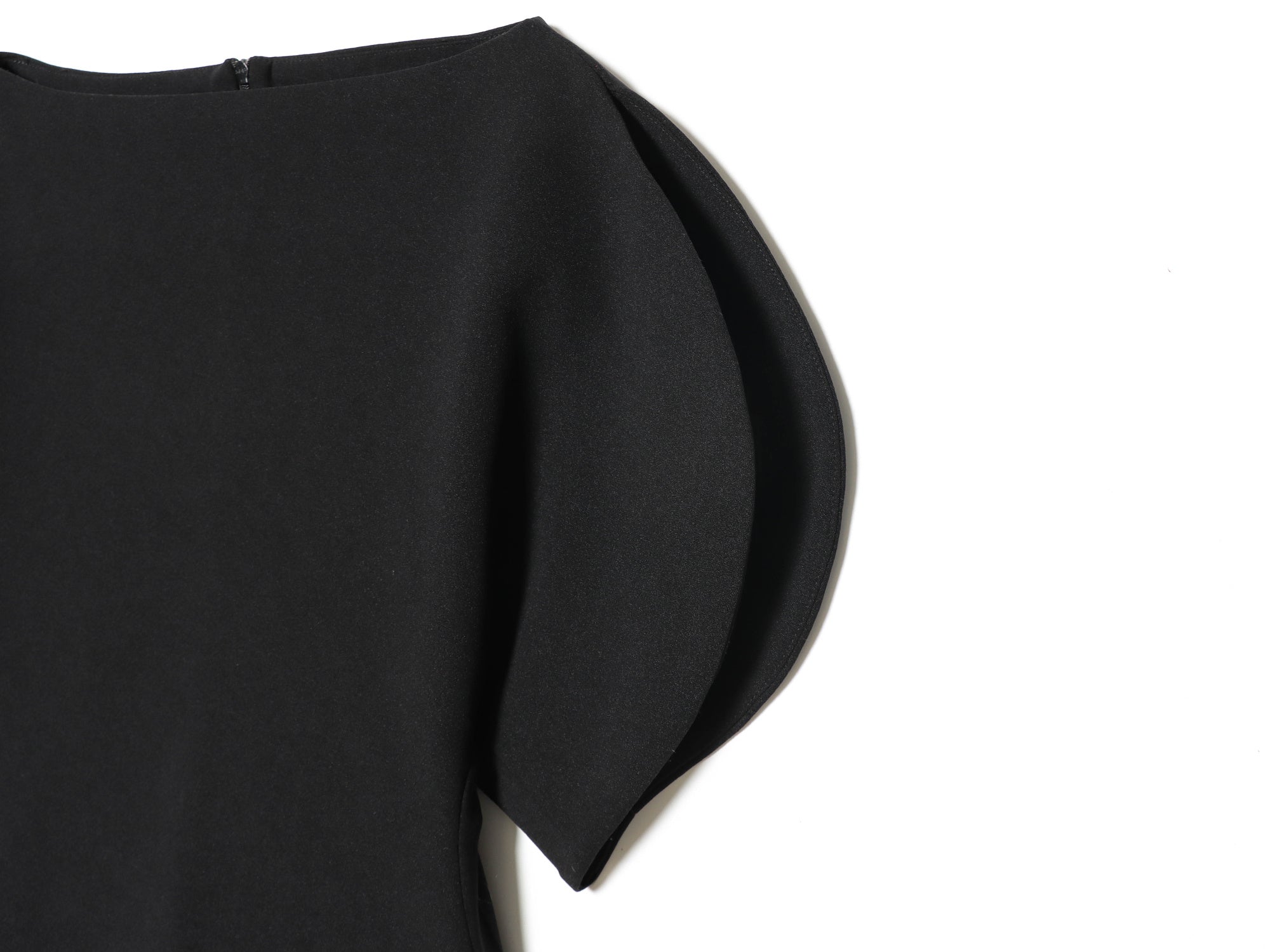 Women's Bubble Short Sleeve Asymmetric Top