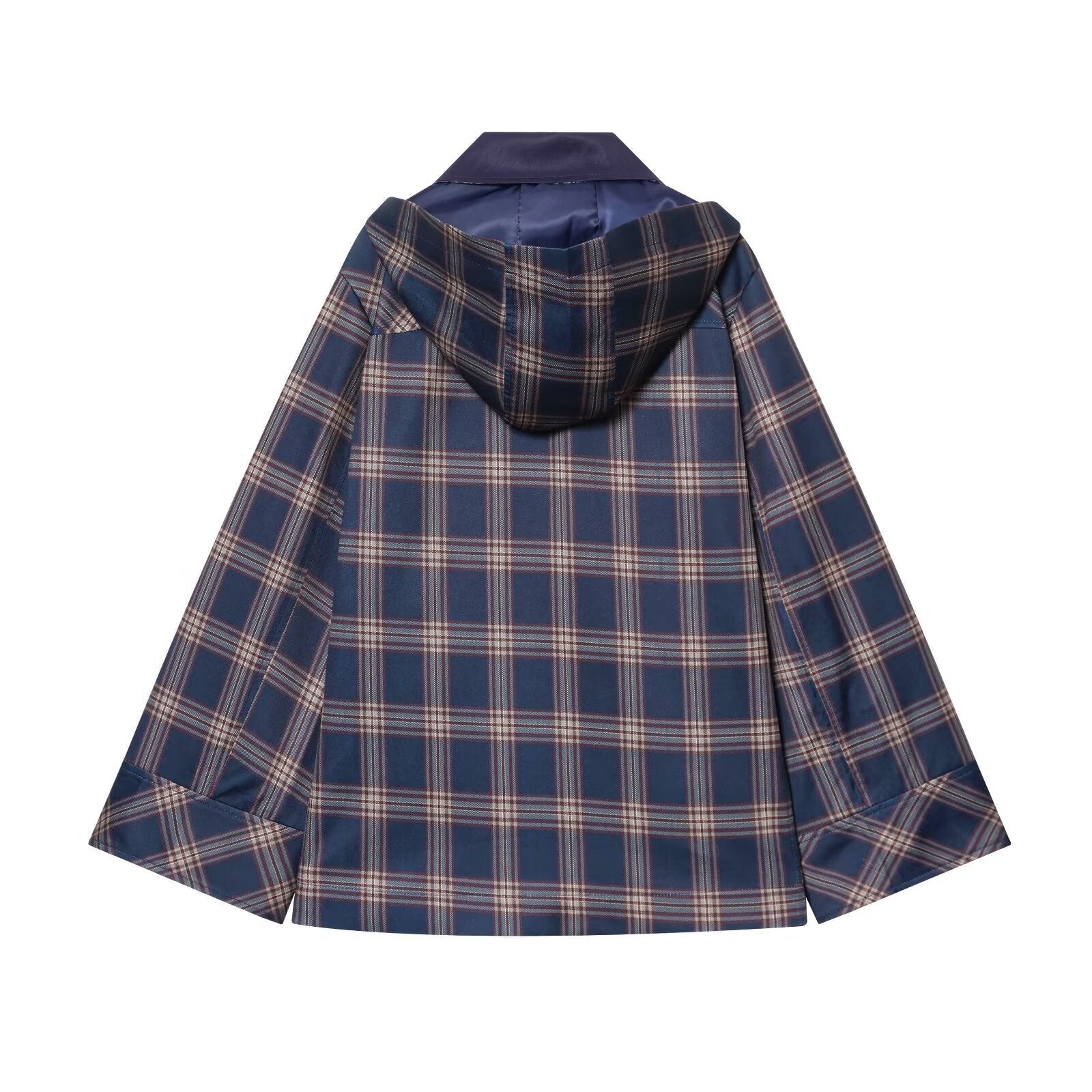 suit Women's 2 pieces plaid hooded cotton jacket Coat+Pants