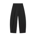Women's high waisted pleated balloon version casual pants