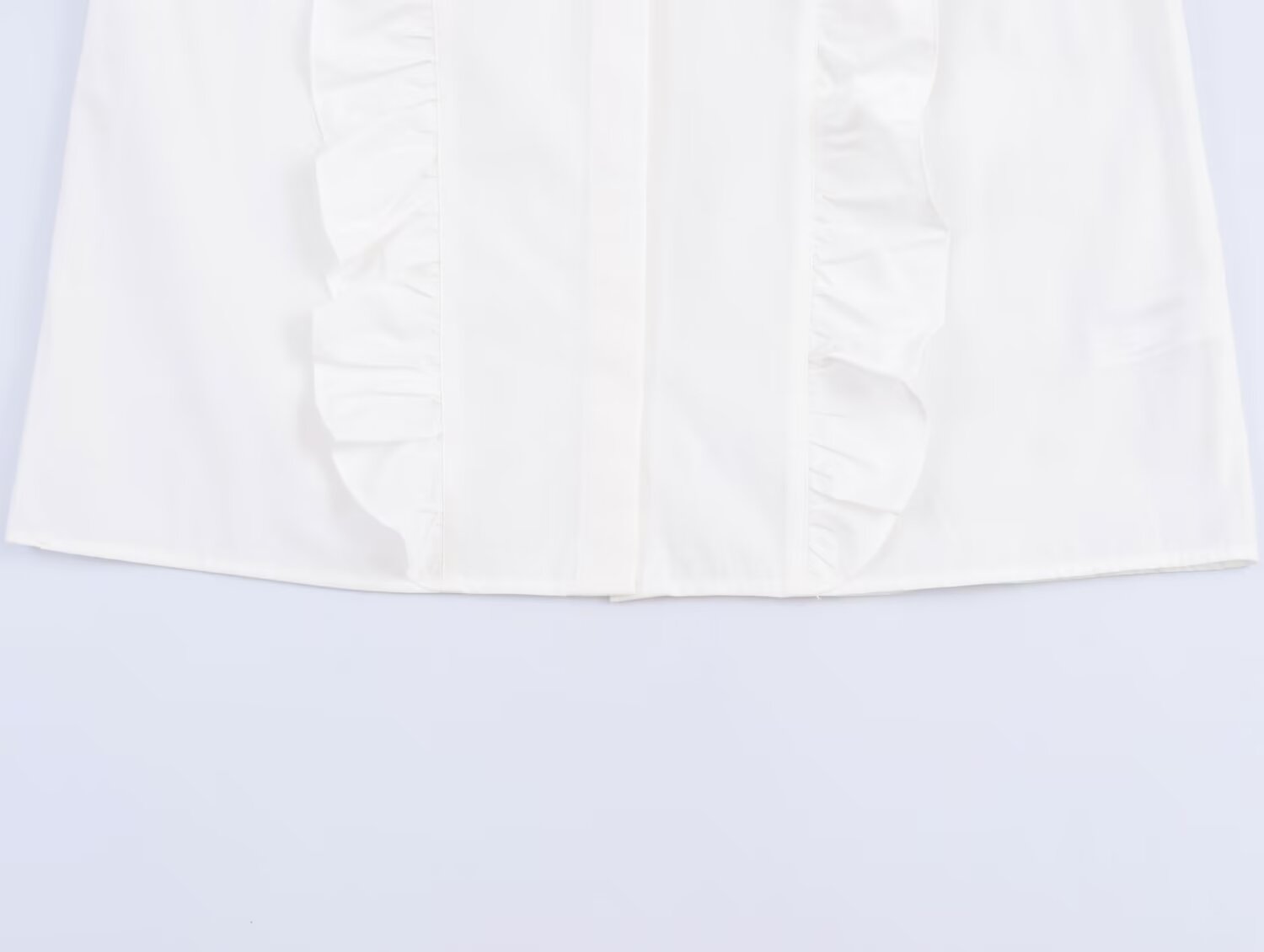 Women's Lapel beaded Decorative poplin shirt