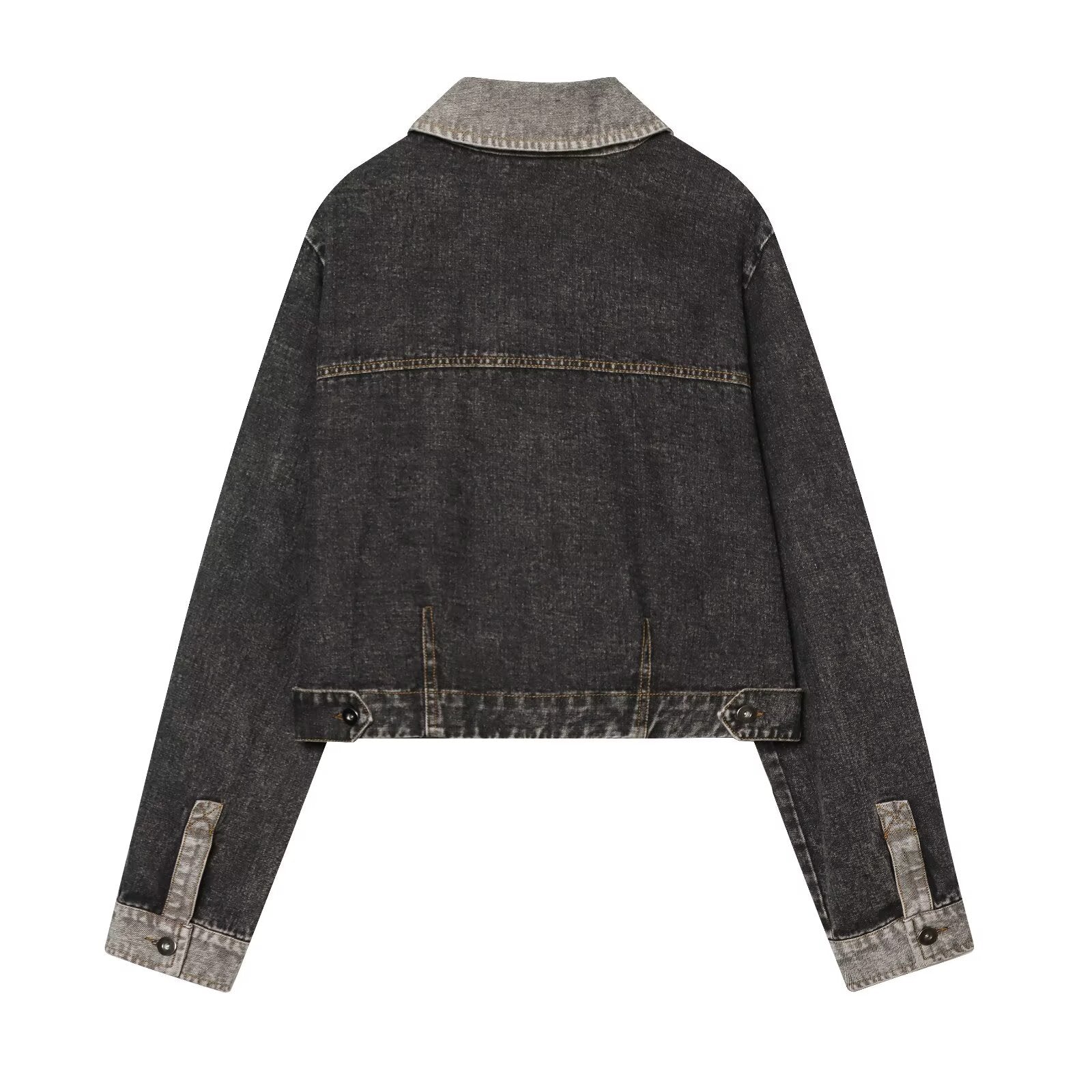 suit Women's 2 pieces patchwork denim jacket Coat+Jeans