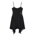 Women's slim lace suspender mini dress
