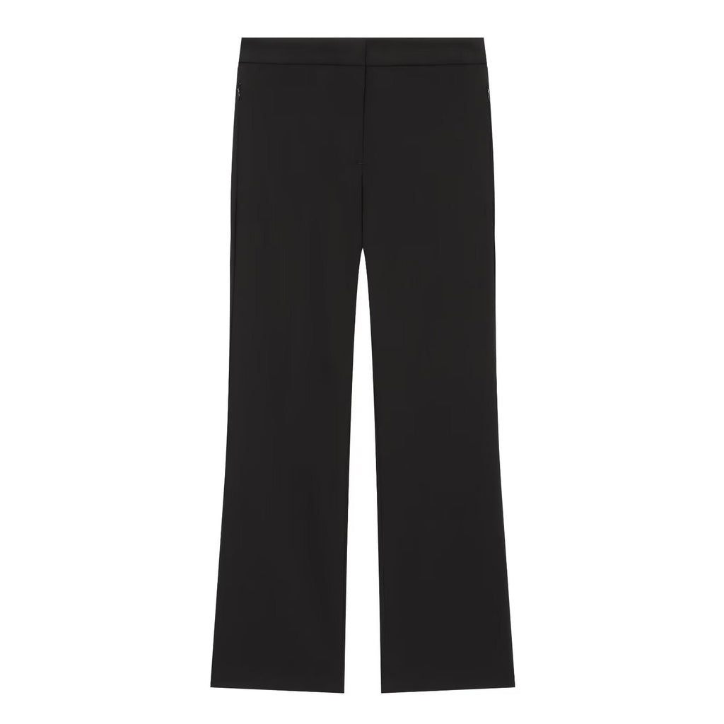 suit Women's 2 pieces pleated decorative slim vest+mini flared pants