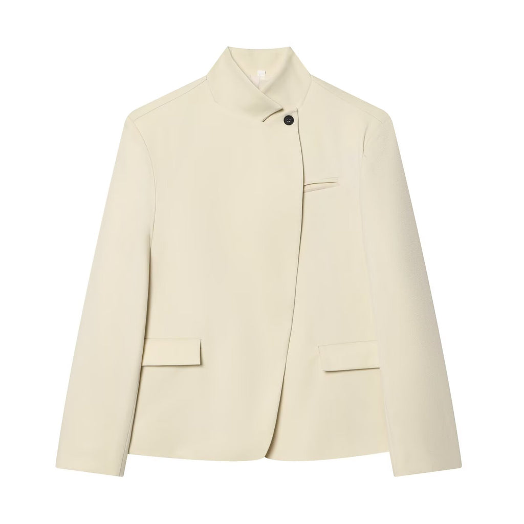 Women's casual stand collar Blazer Coat